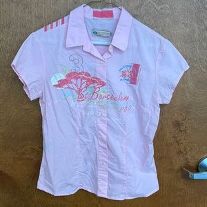 1990’s? La Martina Button Short Sleeve Graphic Polo